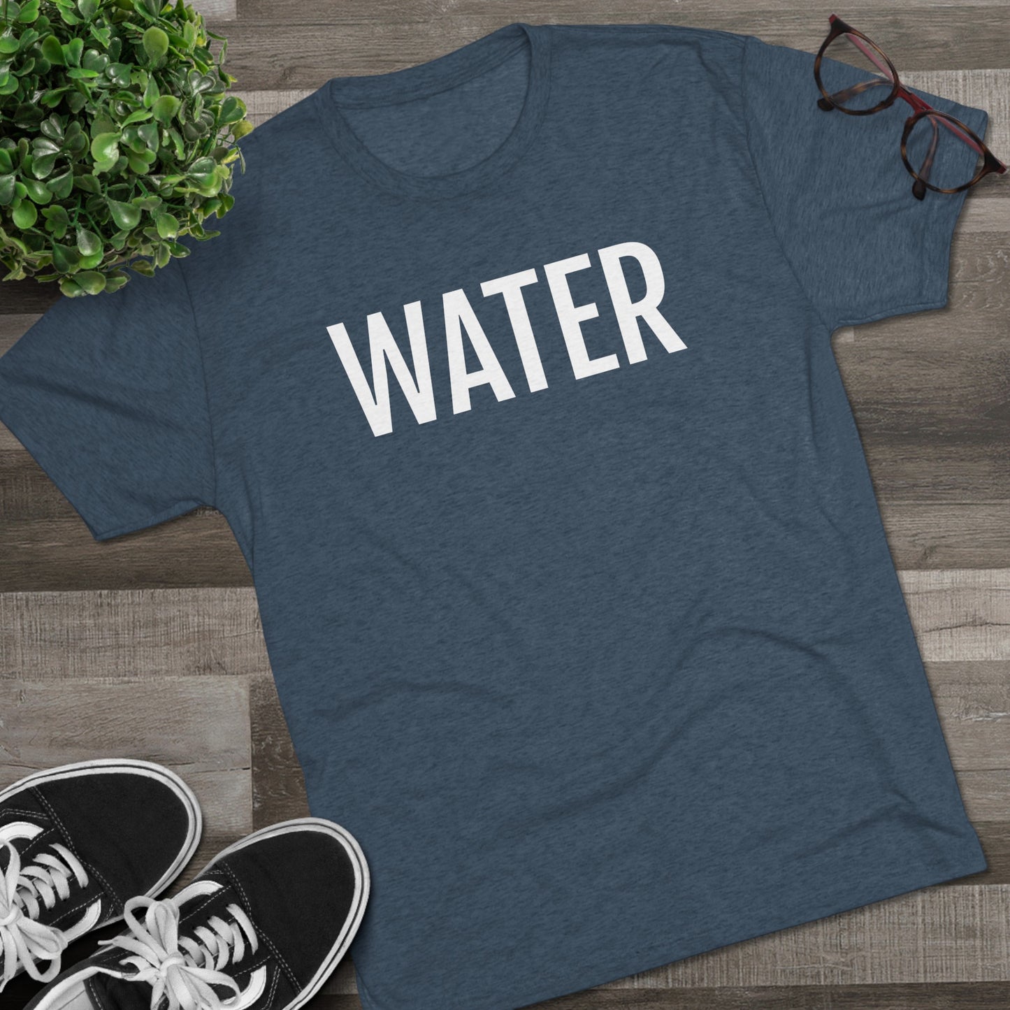 Unisex Tri-Blend Crew Tee - Water