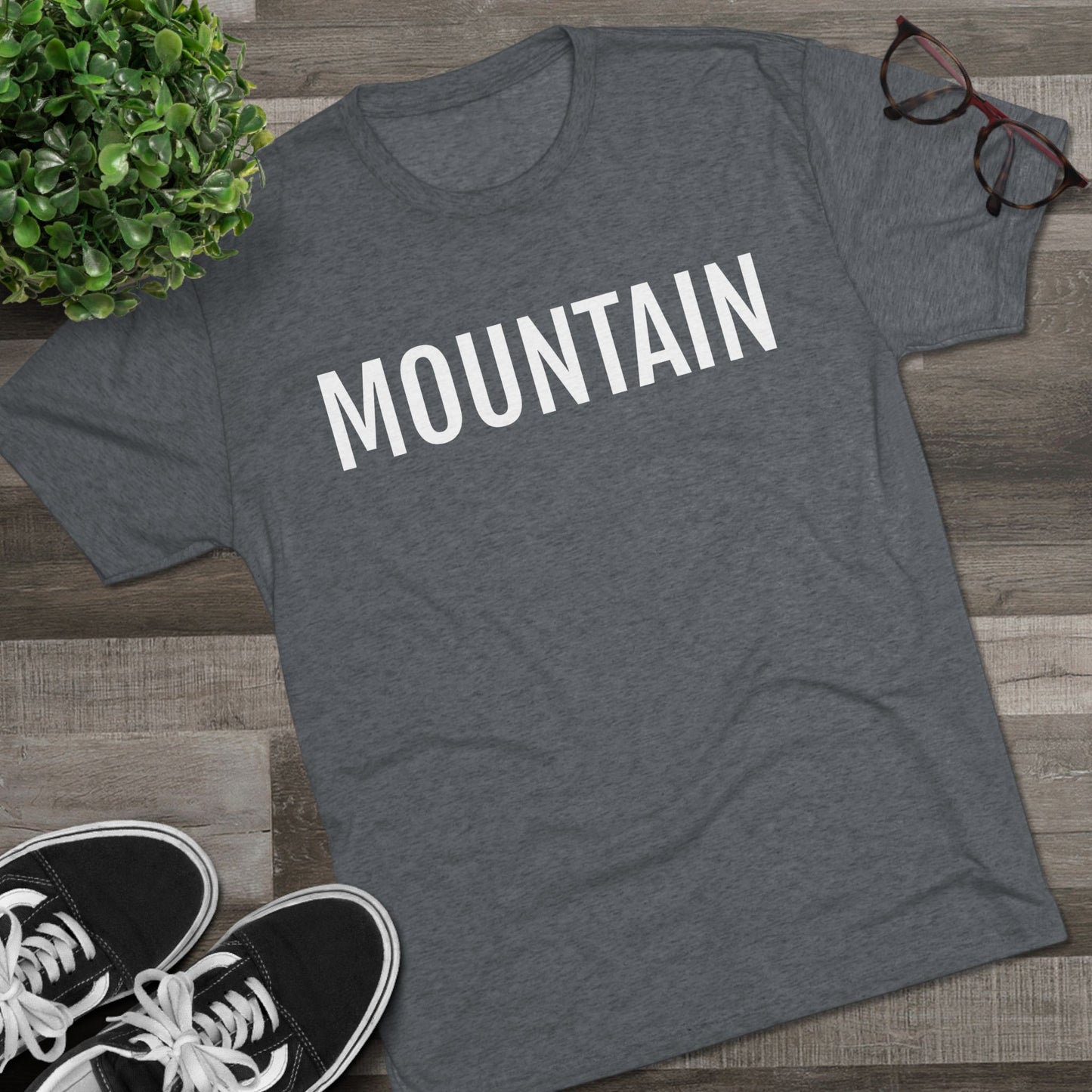 Unisex Tri-Blend Crew Tee - Mountain