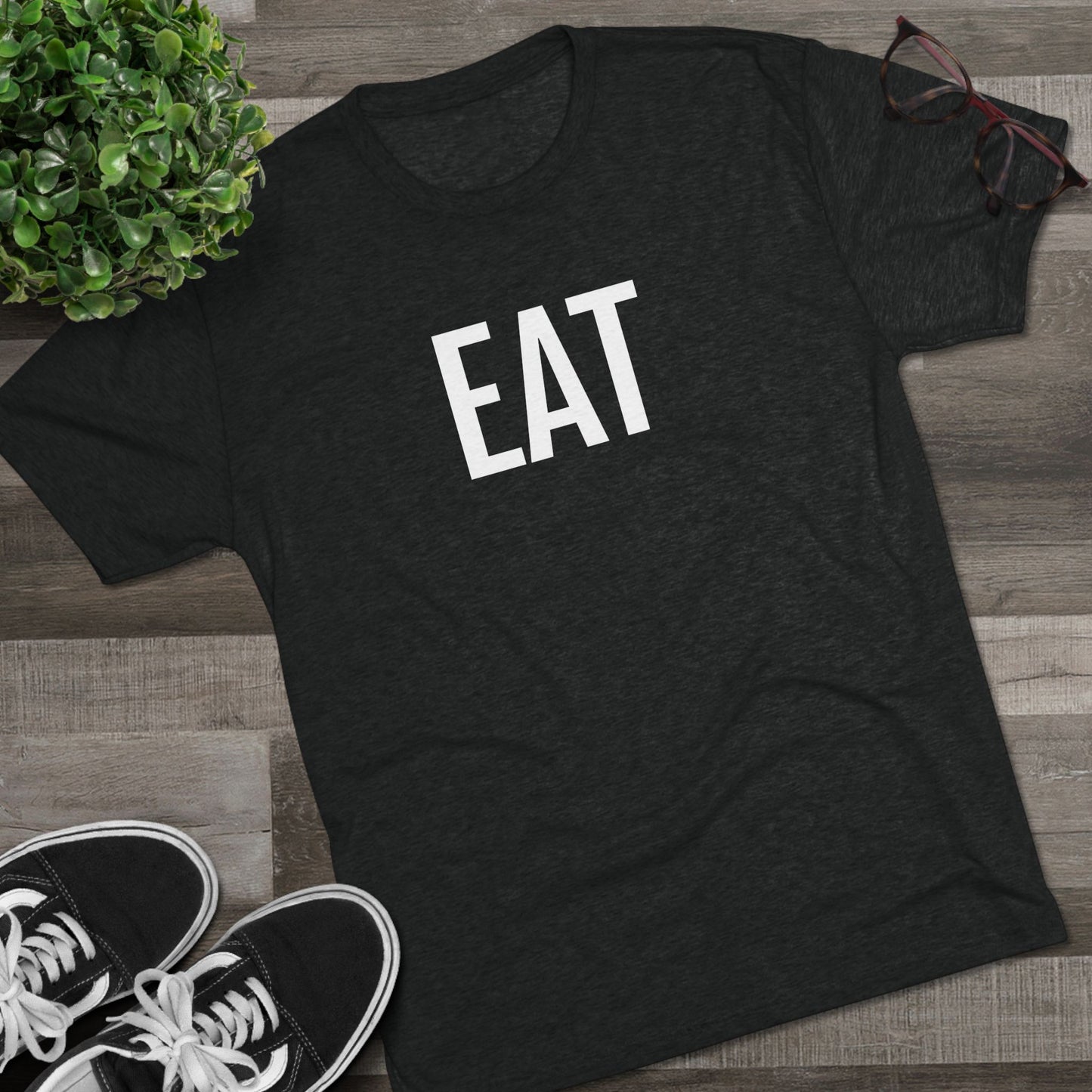 Unisex Tri-Blend Crew Tee - Eat