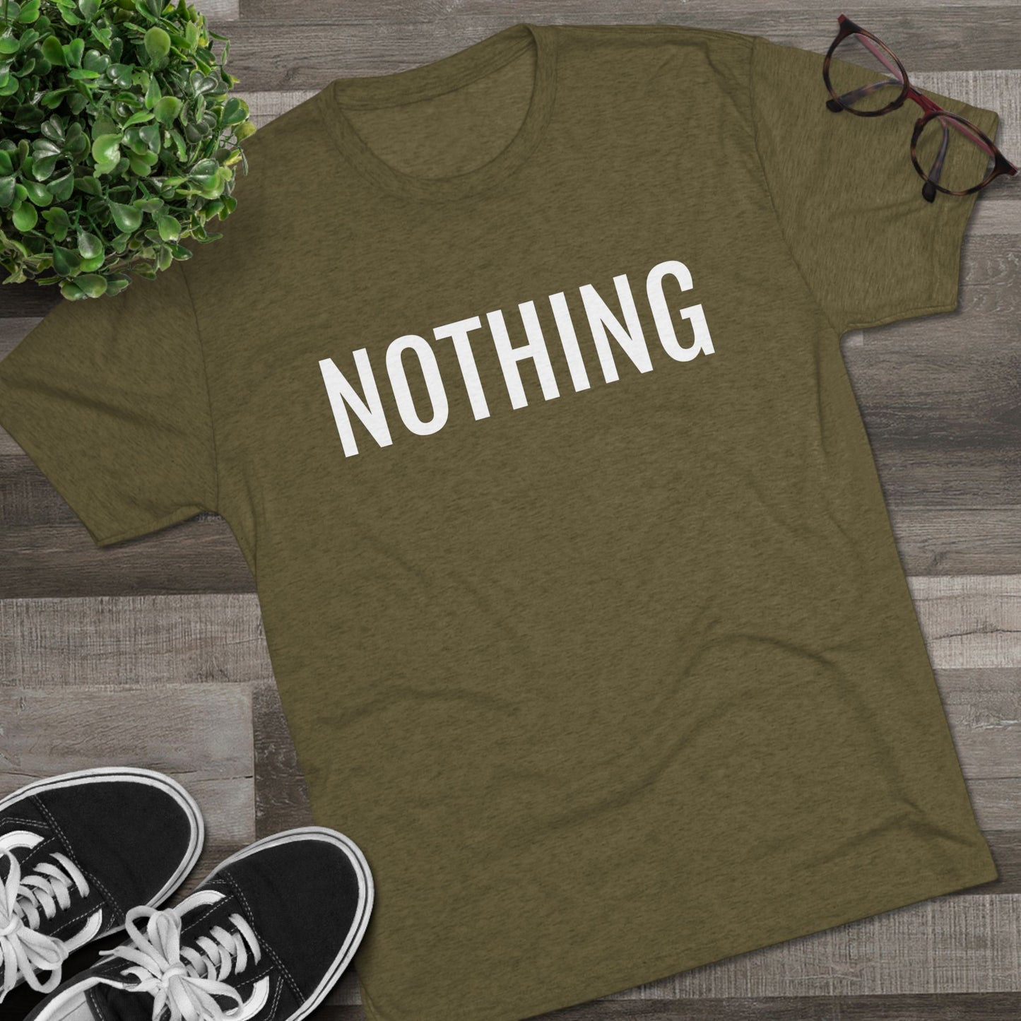 Unisex Tri-Blend Crew Tee - Nothing