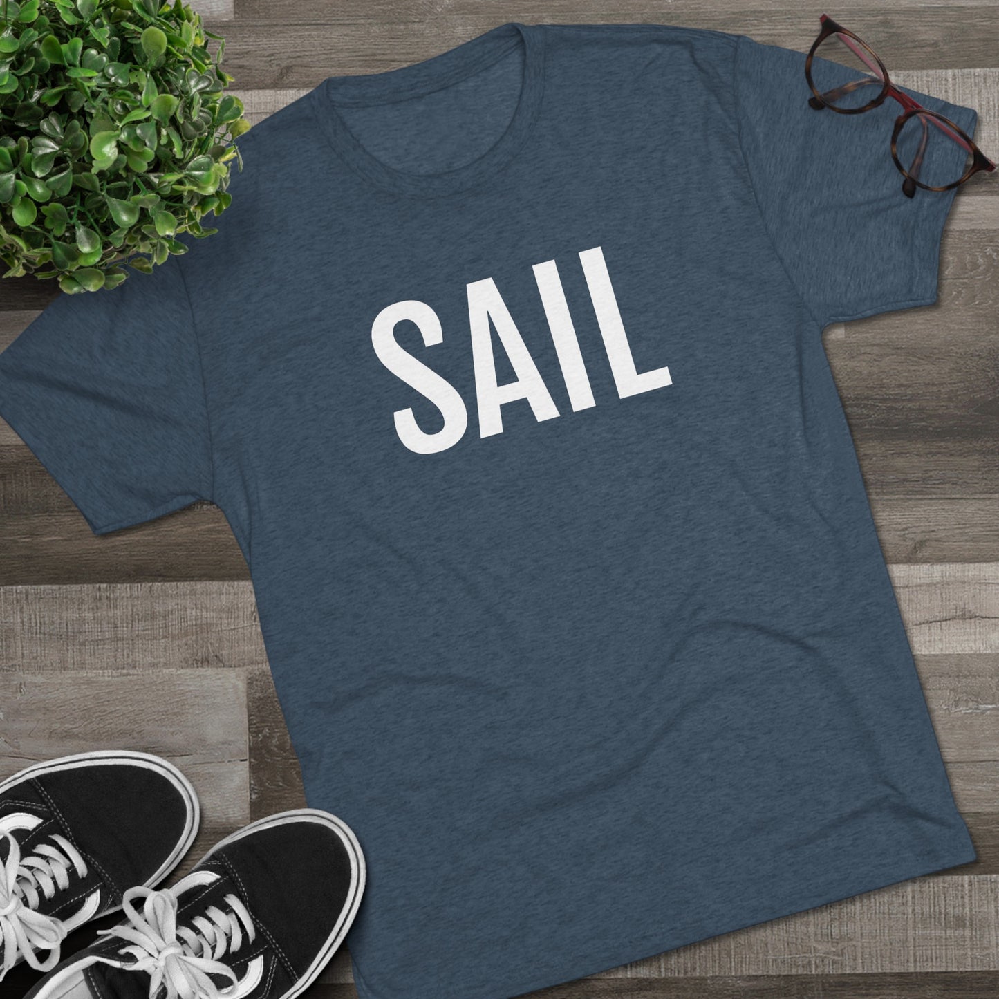 Unisex Tri-Blend Crew Tee - Sail