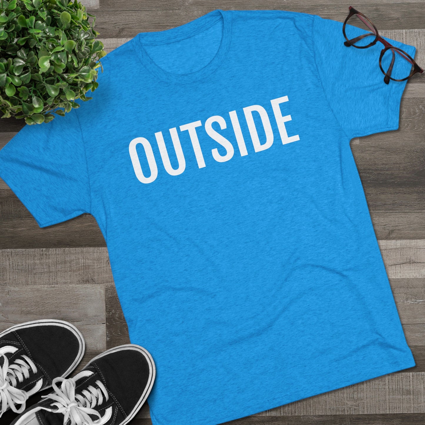 Unisex Tri-Blend Crew Tee - Outside