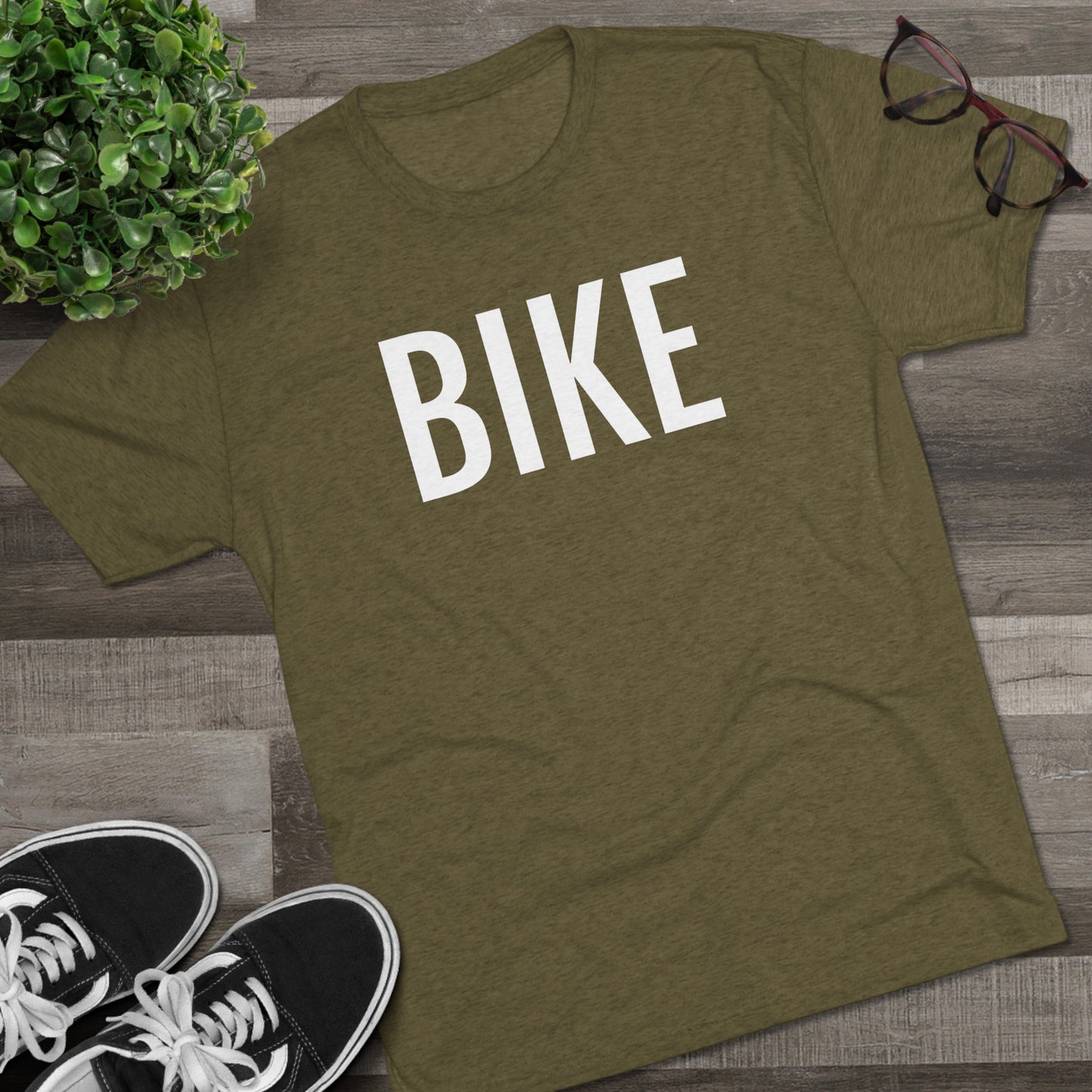 Unisex Tri-Blend Crew Tee - Bike