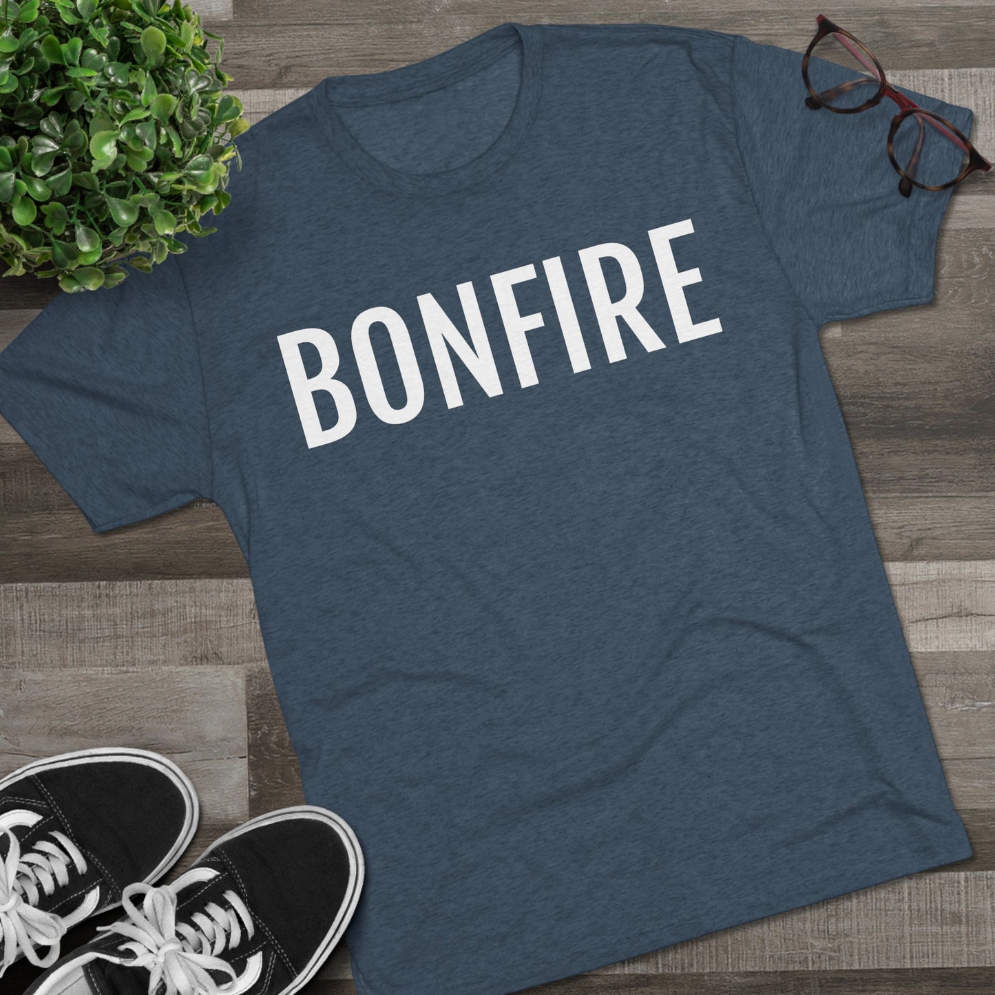 Unisex Tri-Blend Crew Tee - Bonfire