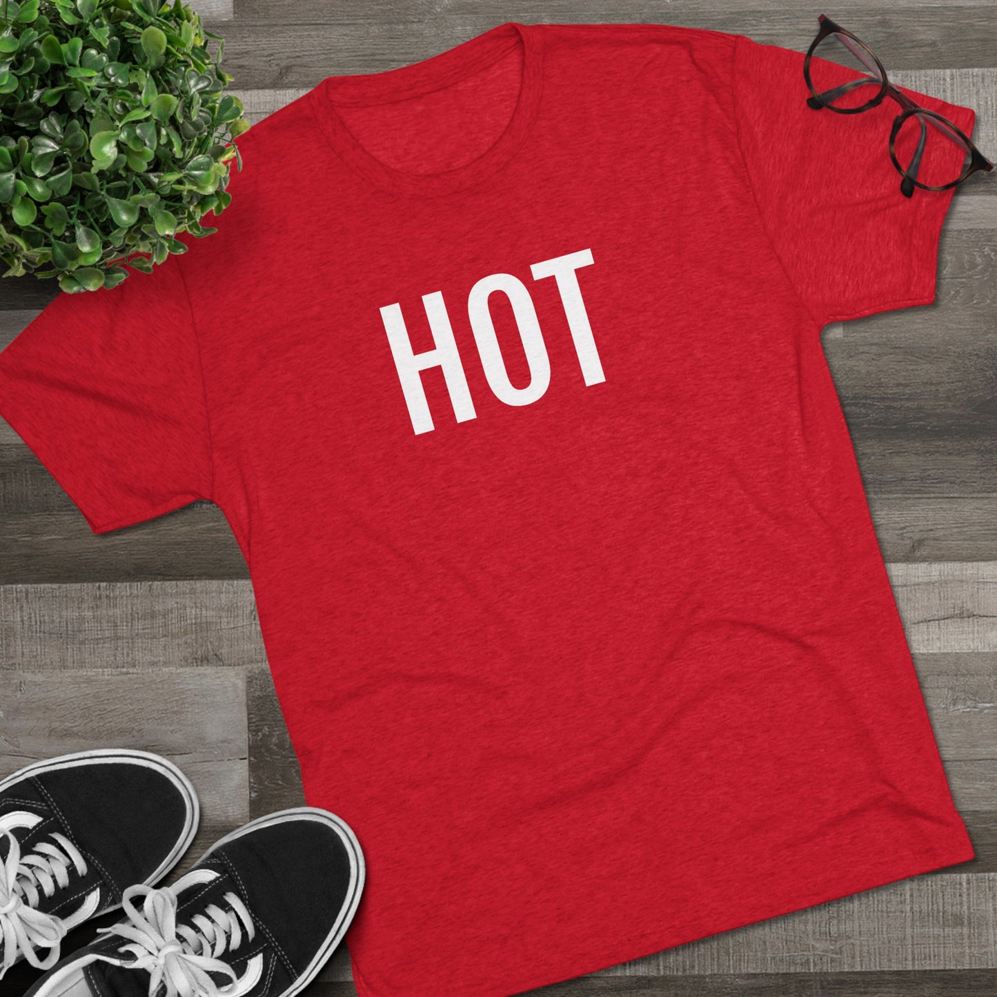 Unisex Tri-Blend Crew Tee - Hot