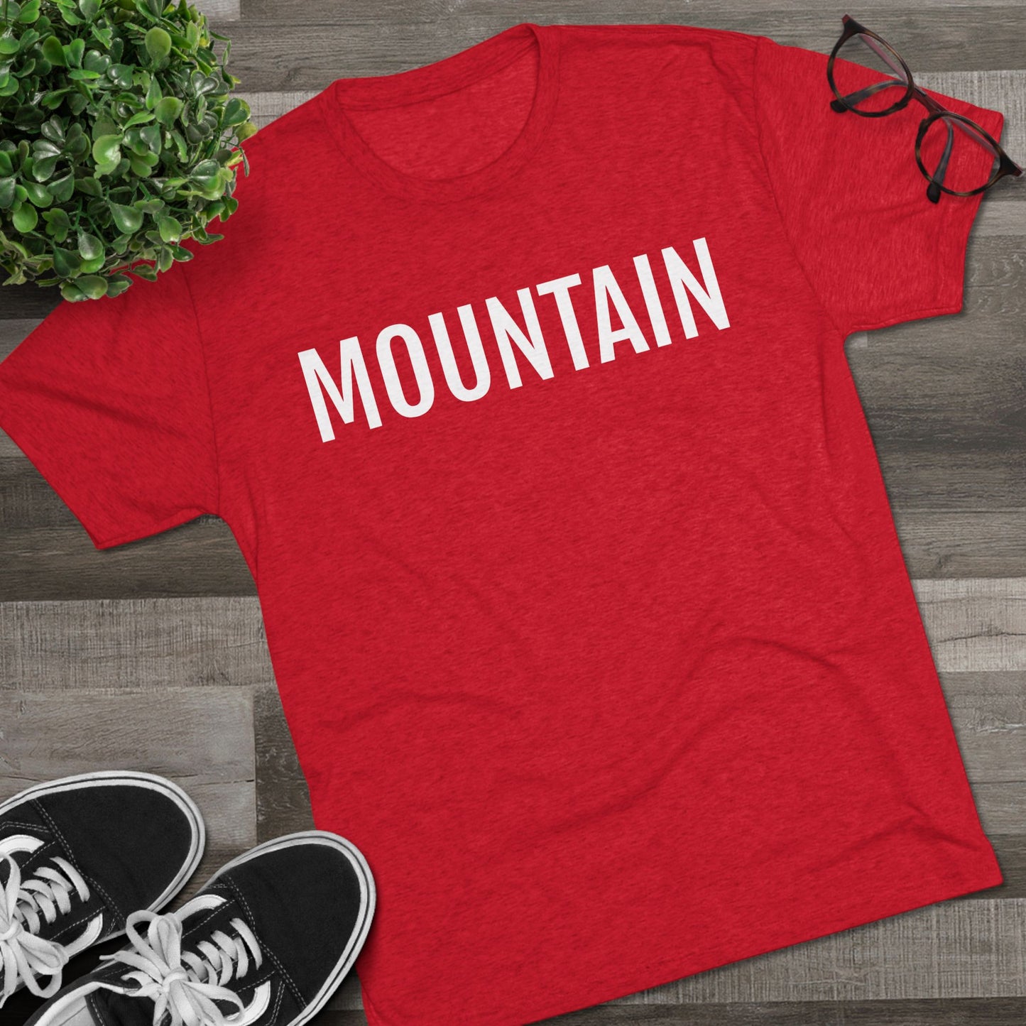 Unisex Tri-Blend Crew Tee - Mountain