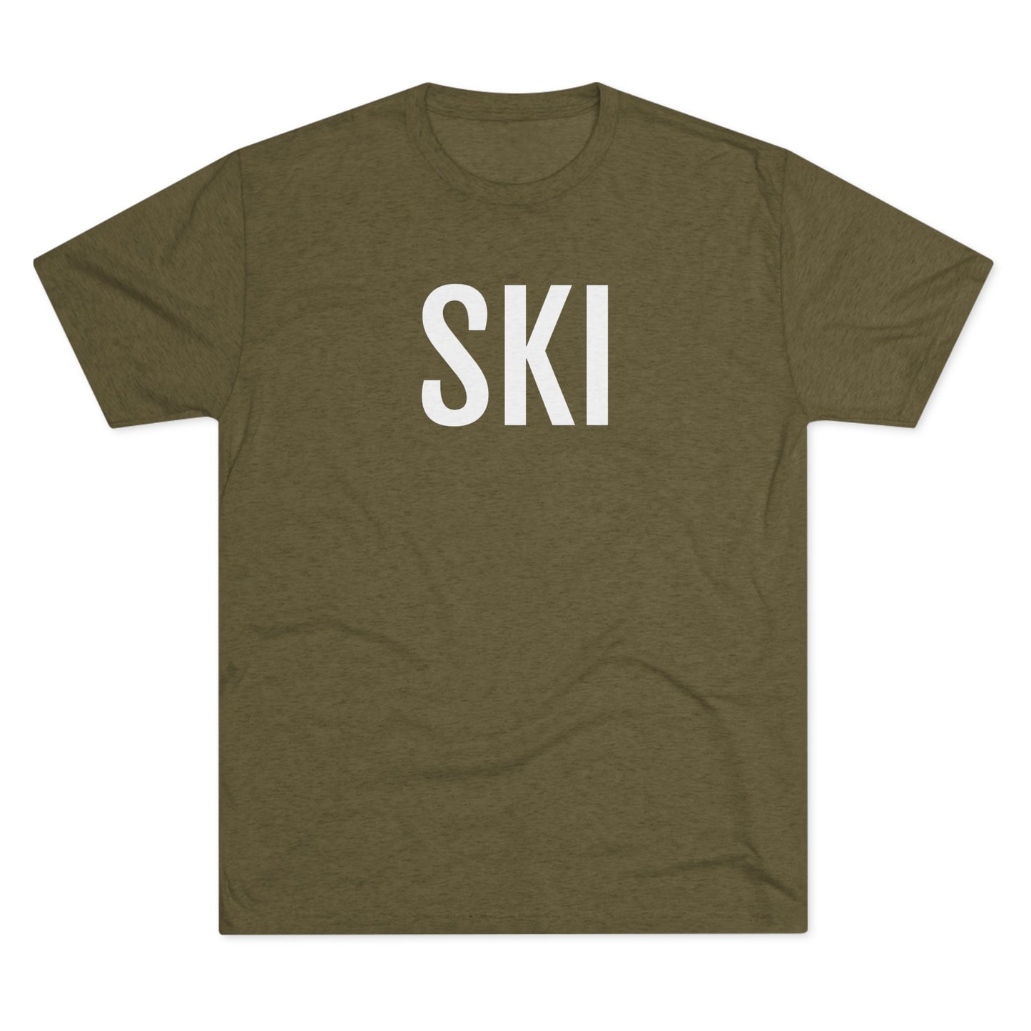 Unisex Tri-Blend Crew Tee - Ski