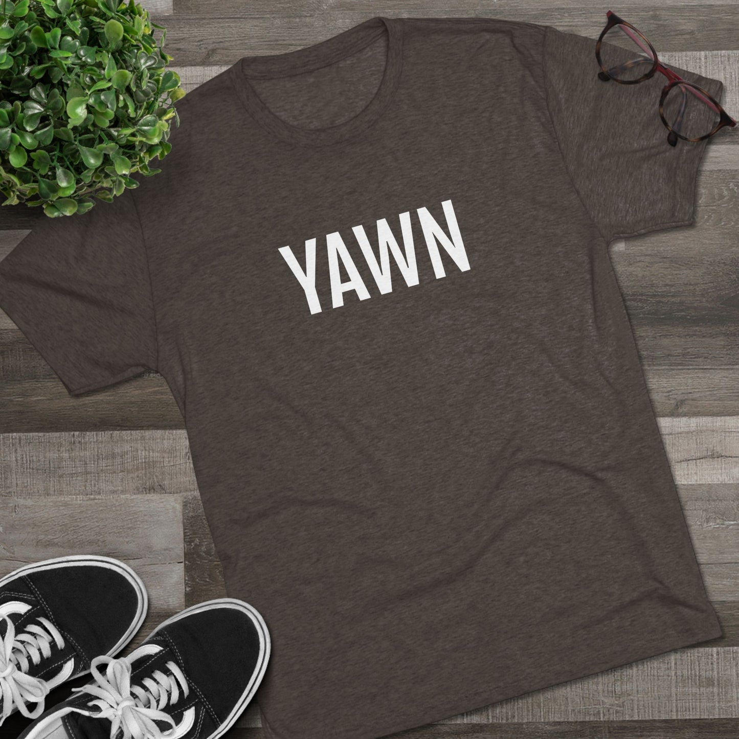 Unisex Tri-Blend Crew Tee - Yawn