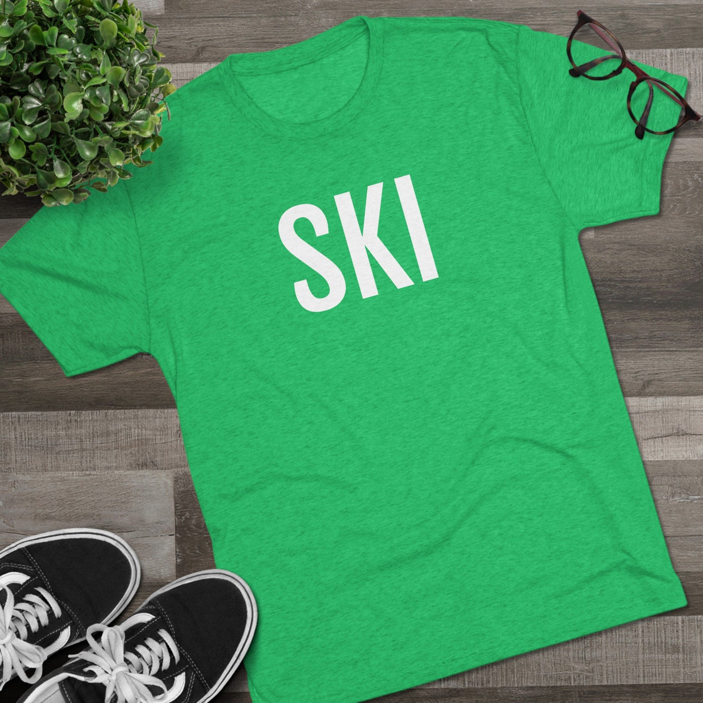 Unisex Tri-Blend Crew Tee - Ski