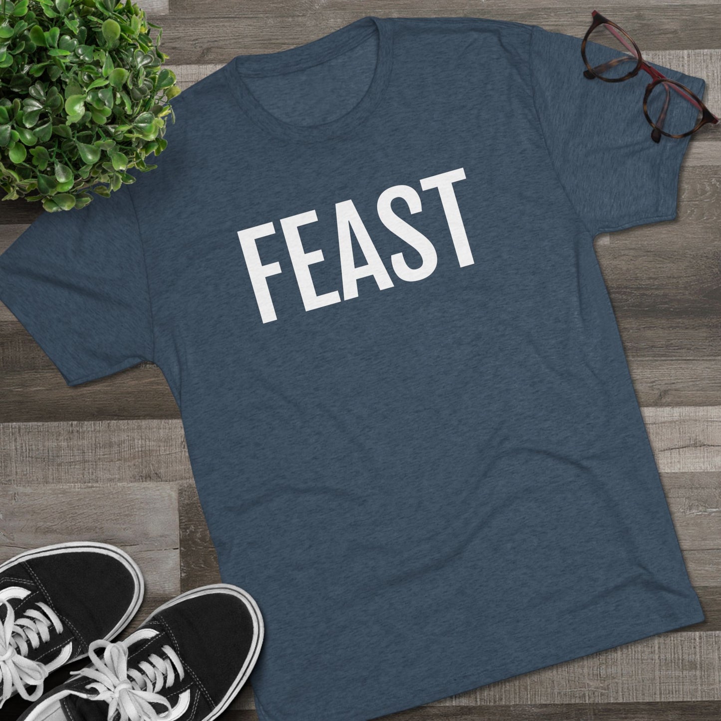 Unisex Tri-Blend Crew Tee - Feast